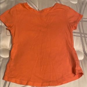 Little Girls orange t-shirt